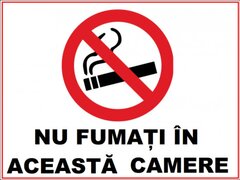 Placuta nu fumati in aceasta camera